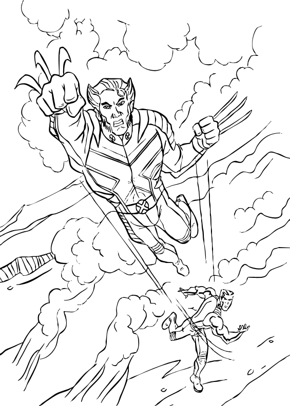 x man wolverine coloring pages - photo #41