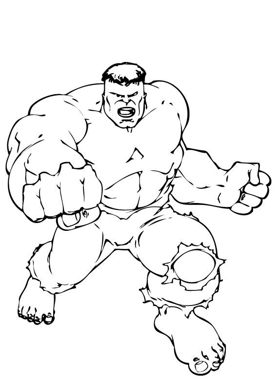 coloring pages hulk