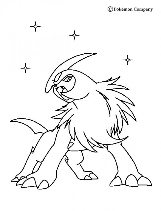 absol pokemon coloring pages - photo #17