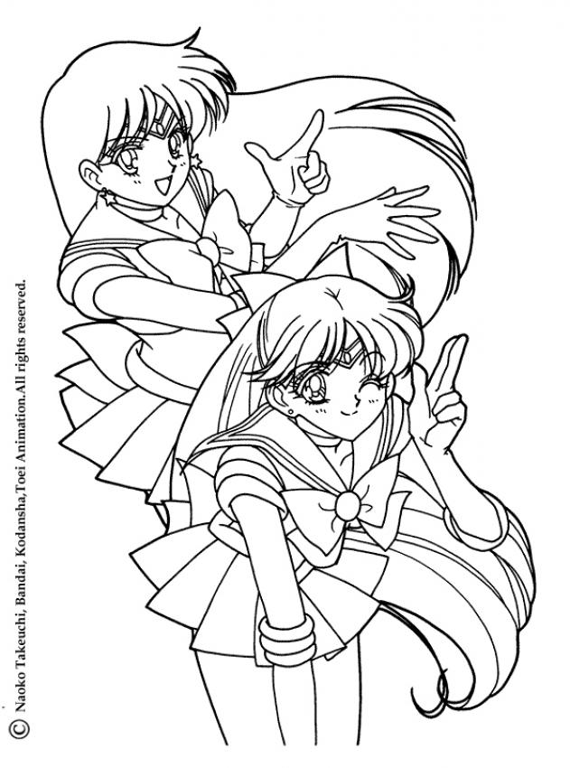 sailor mars coloring pages - photo #25