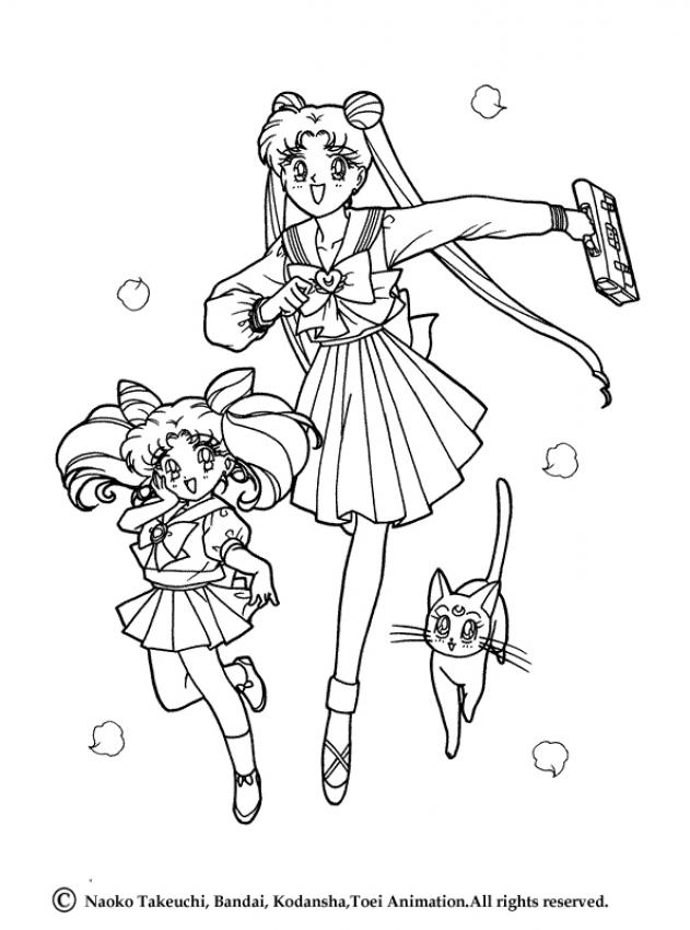 sailor moon and scout coloring pages - photo #47