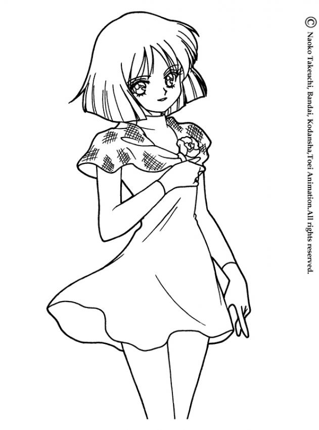 sailor pluto coloring pages - photo #3