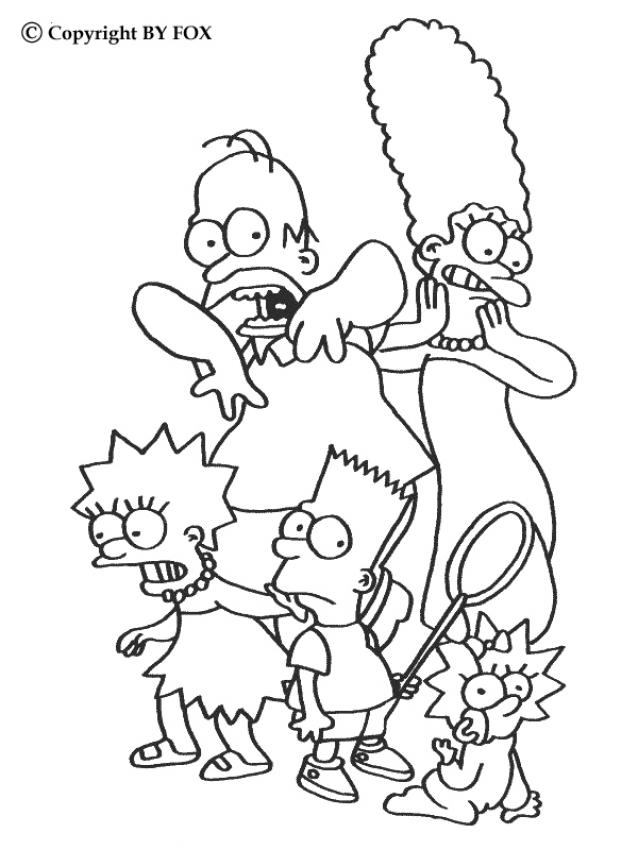 coloring the simpsons