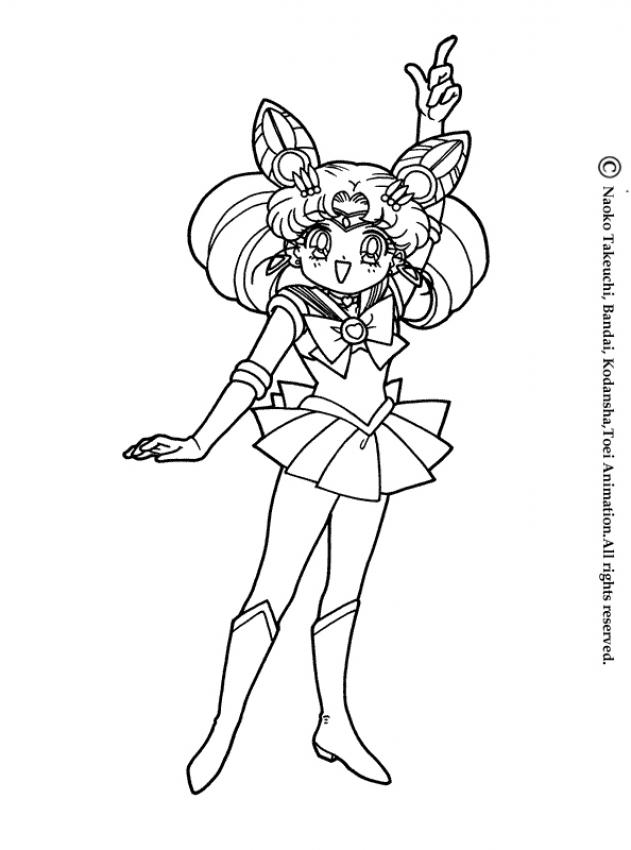 sailor moon and rini coloring pages - photo #16