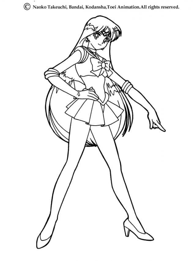 sailor mars coloring pages anime - photo #14