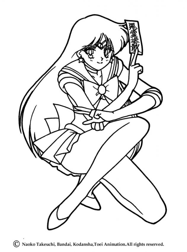 sailor mars coloring pages anime - photo #9