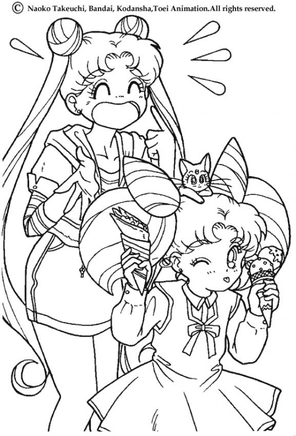 sailor moon love coloring pages - photo #14