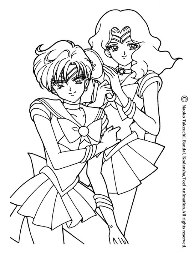 sailor neptune coloring pages - photo #1
