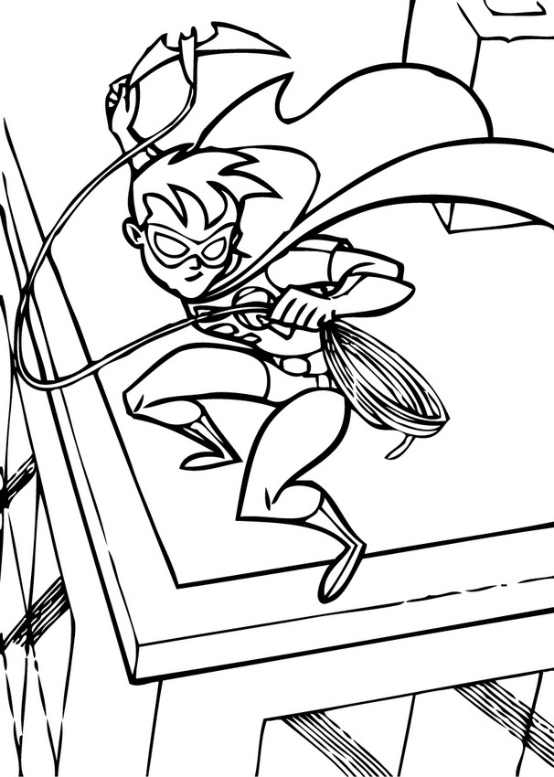 coloring pages batman robin - photo #2