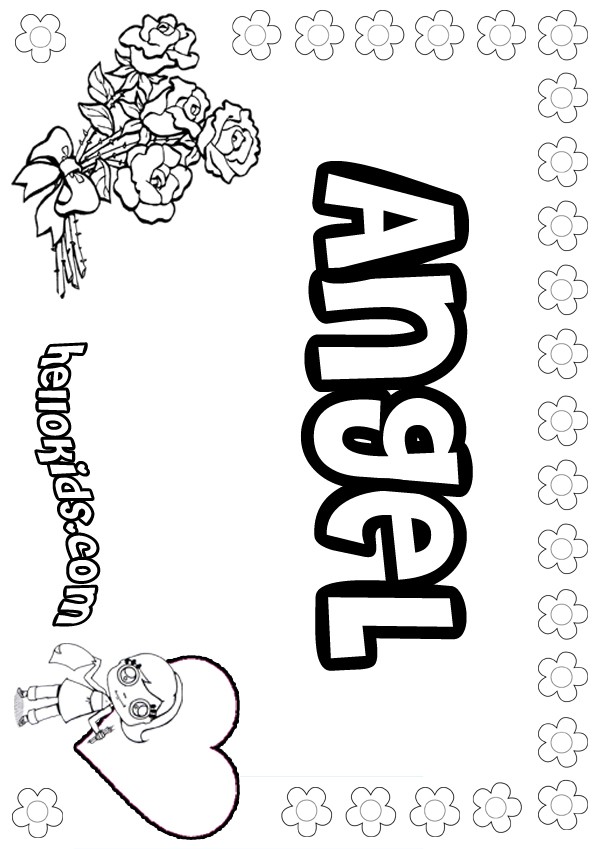 name coloring pages print out - photo #10