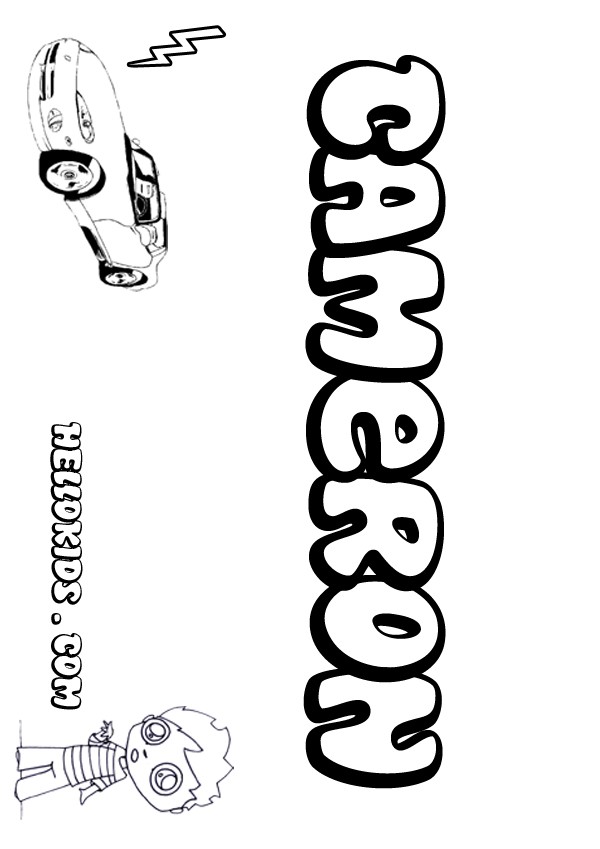 name coloring pages for kids - photo #34