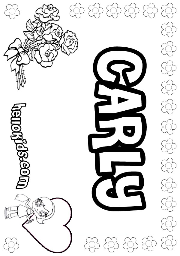 i carly coloring pages - photo #9