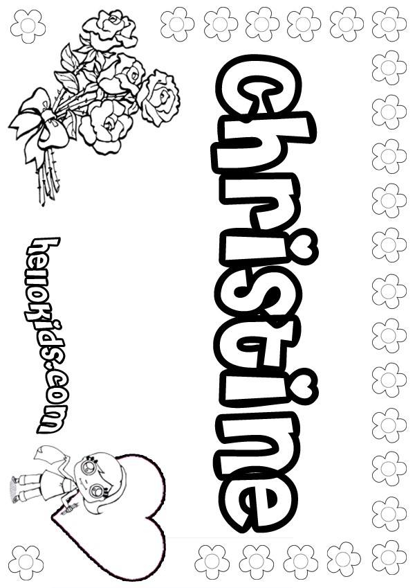 name coloring pages print out - photo #45