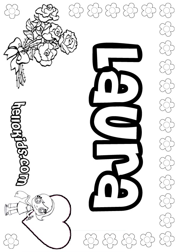name lauren coloring pages - photo #47