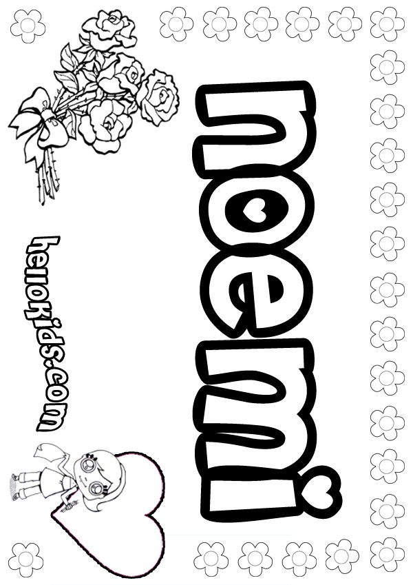 nouveau contenu - Coloring - First names coloring pages - Girls' first names 