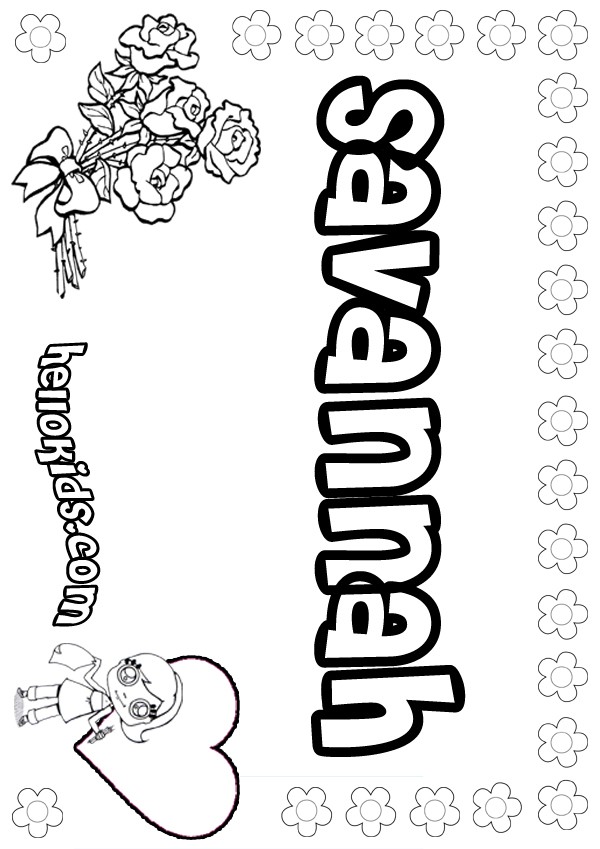 name coloring pages print out - photo #12
