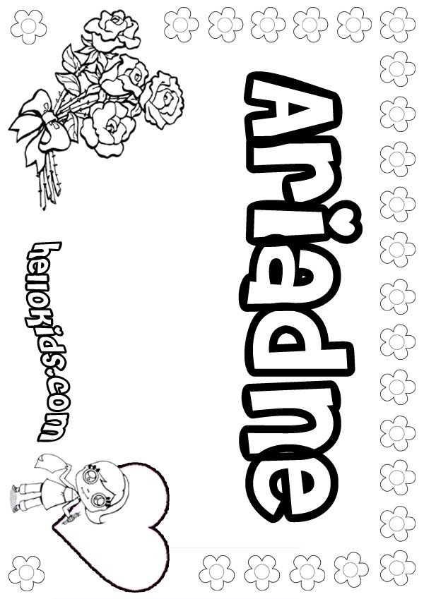 name coloring pages for kids - photo #46