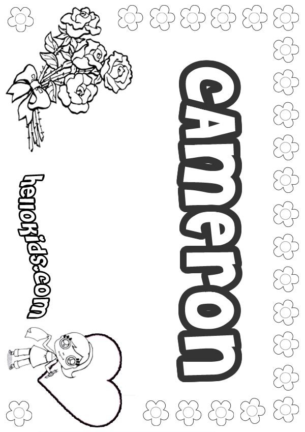 name coloring pages print out - photo #49