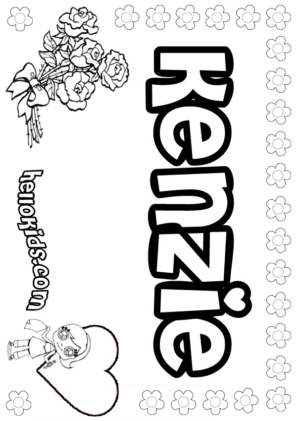 name making coloring pages - photo #34