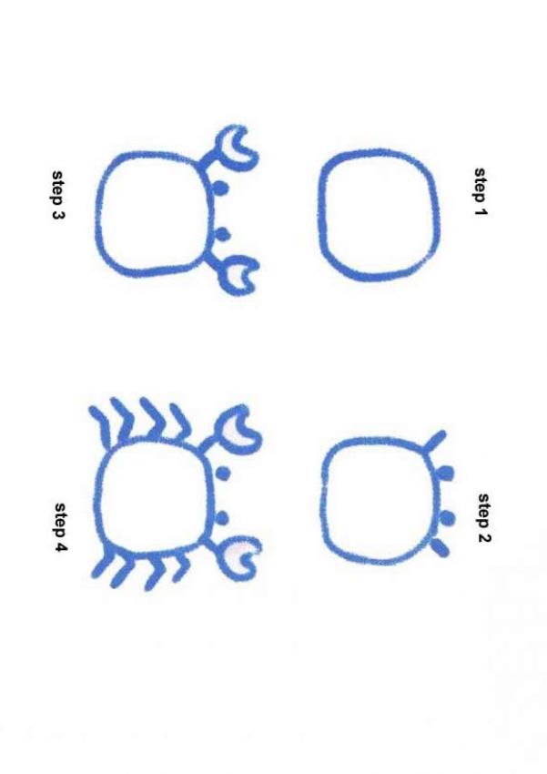 cartoon animals to draw. How to draw a cartoon Crab