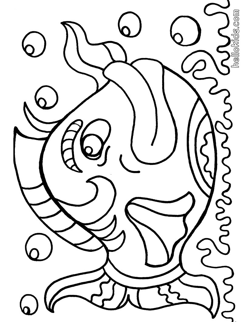 fish coloring pictures