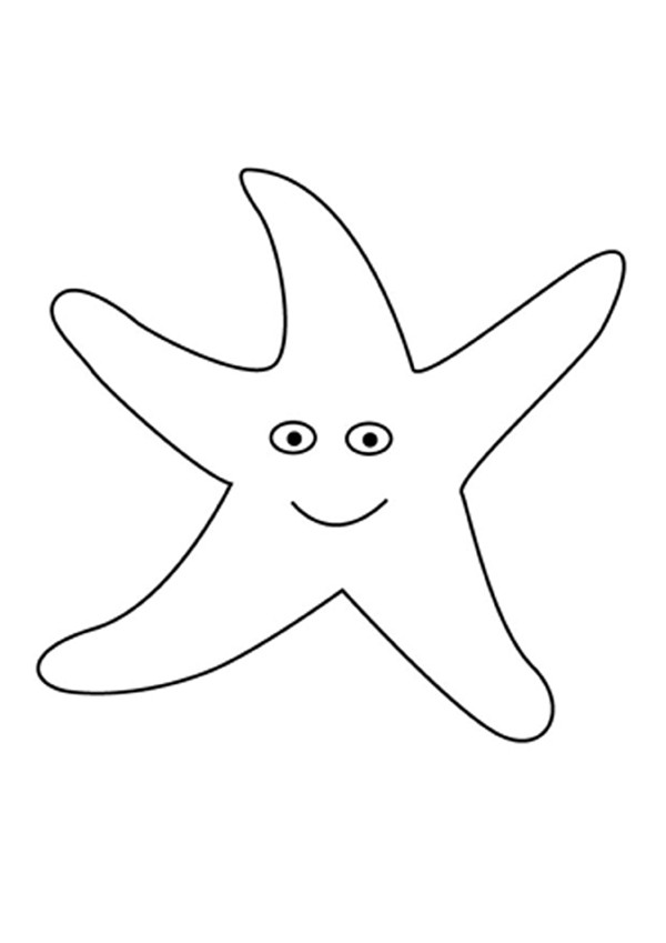 Enjoy this Sea star coloring