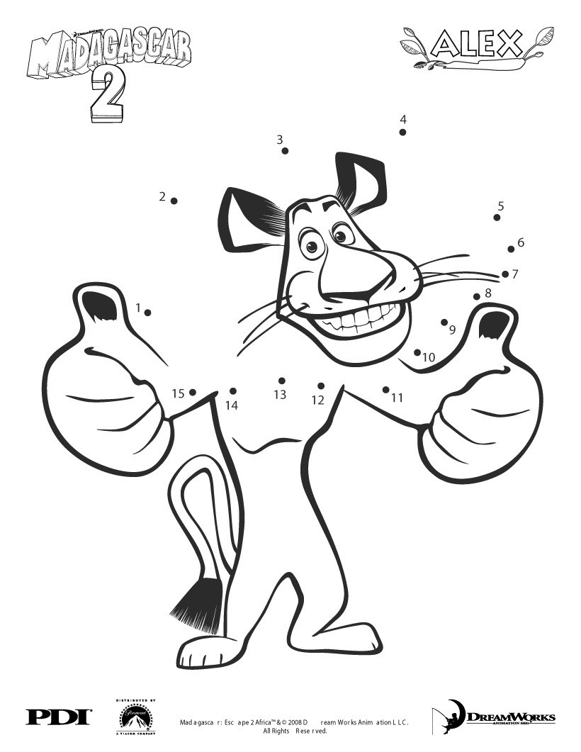 madagascar 2 coloring pages - photo #12