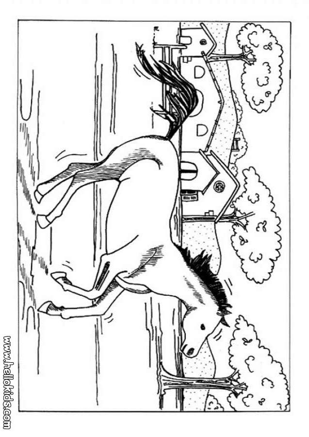 galloping horse coloring pages - photo #22