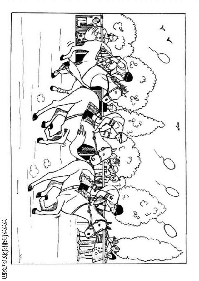racehorse coloring pages - photo #43