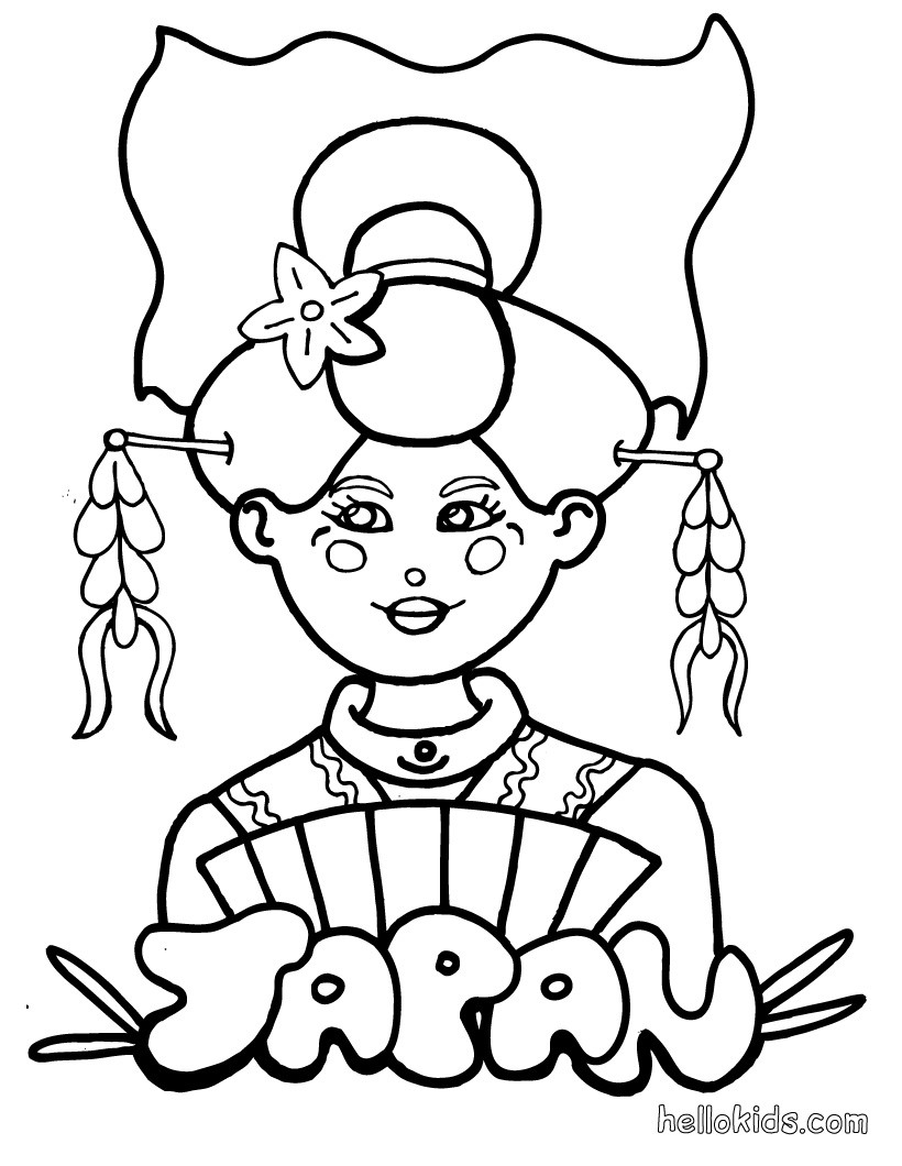 japanese art coloring pages printable - photo #18