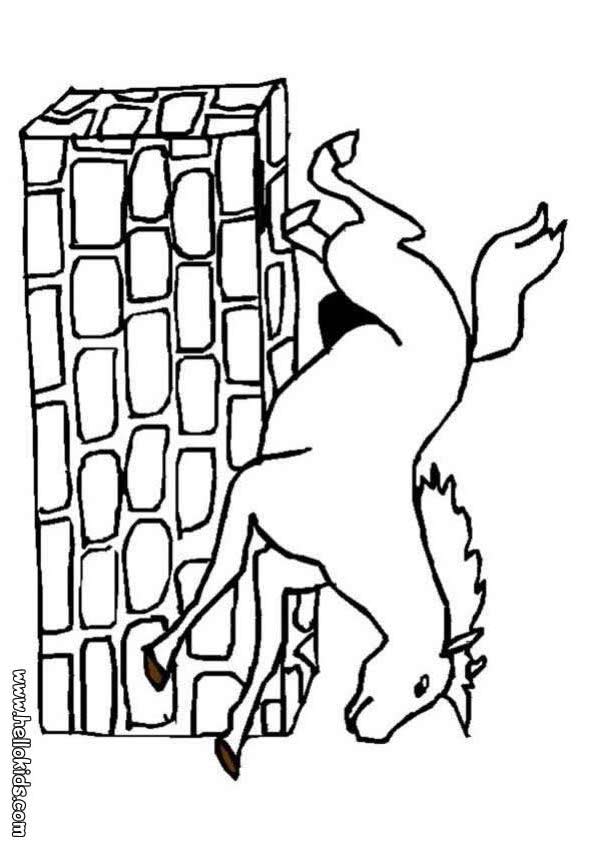 Horse Jumping Logo. Jumping horse coloring