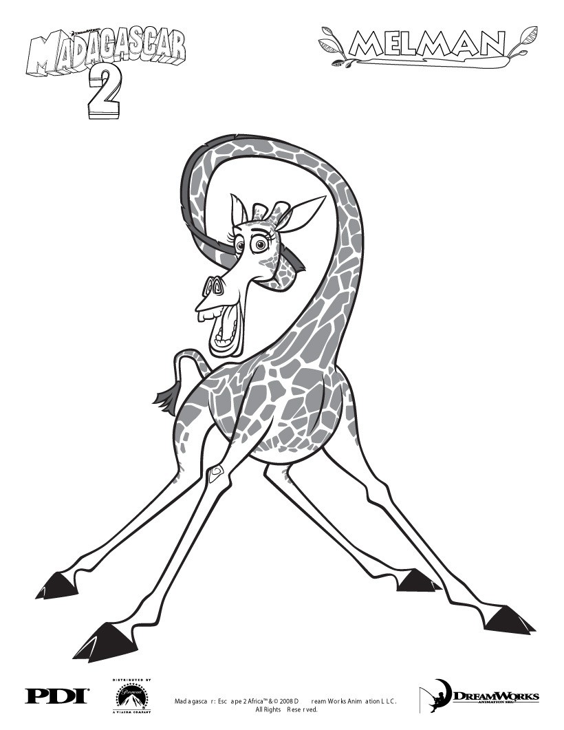 madagascar 2 coloring pages - photo #36