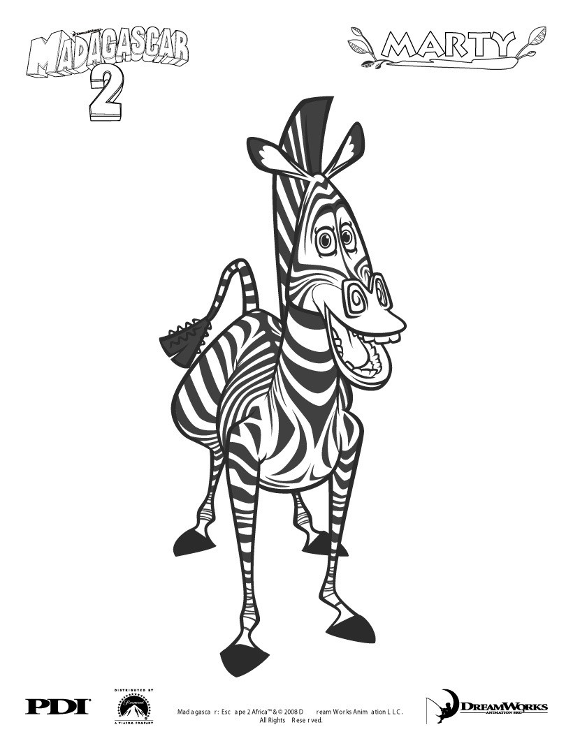 Coloring Pages Madagascar