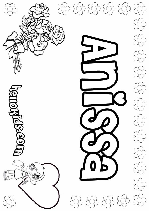 coloring pages for girls names. Coloring Pages girls names on