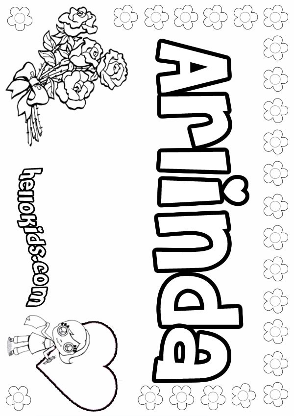 coloring pages for girls names. favorite coloring pages.