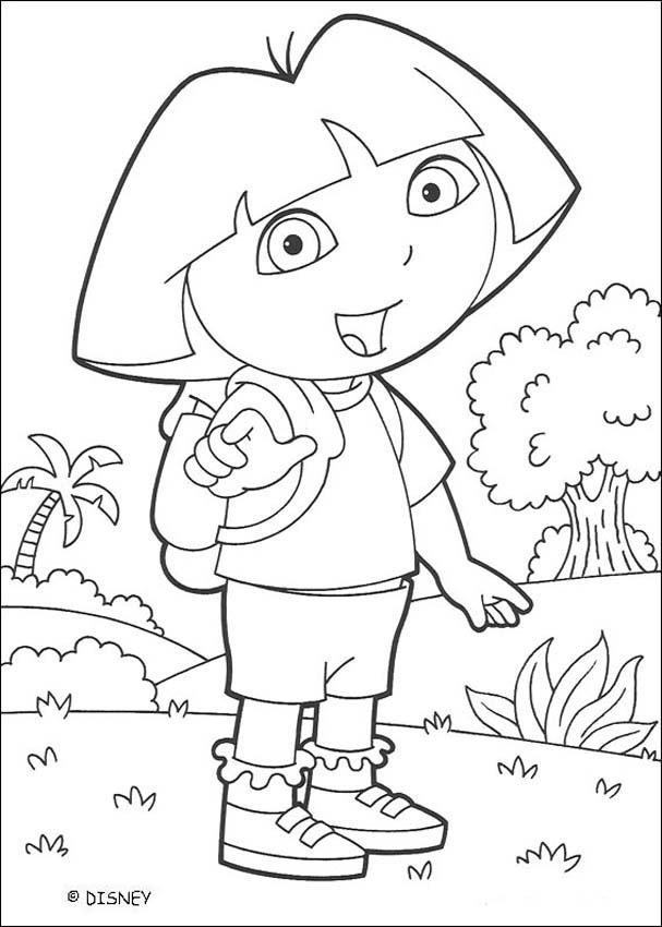 coloring pages for girls hello kitty. Dora Coloring Pages