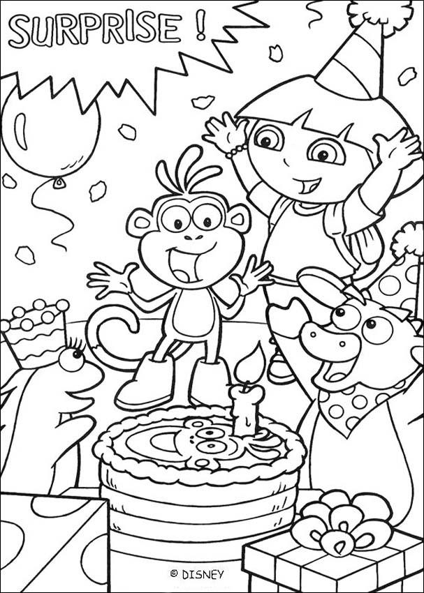 coloring pages birthday