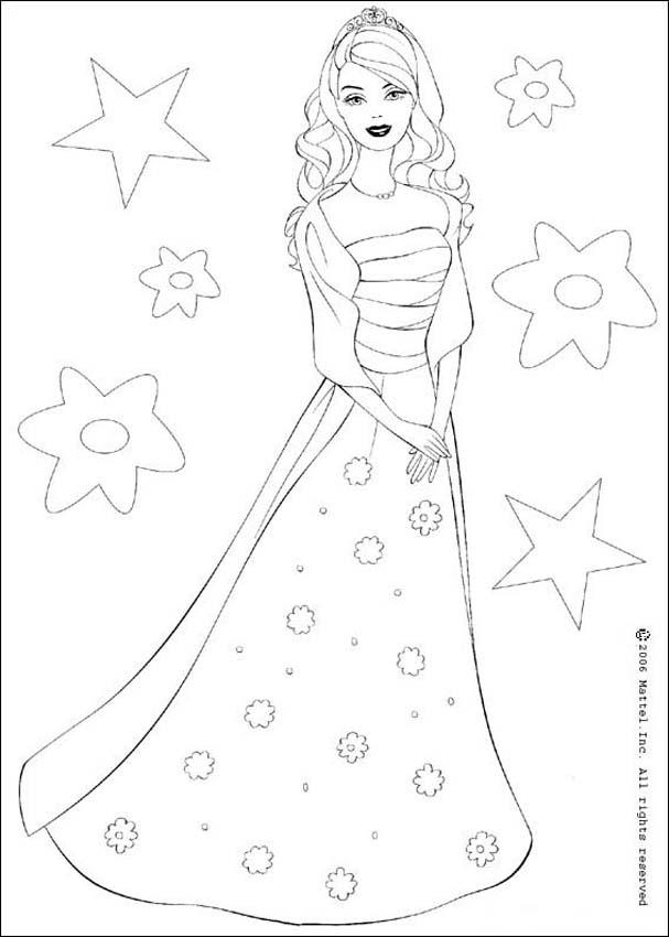 barbie-star-coloring-page