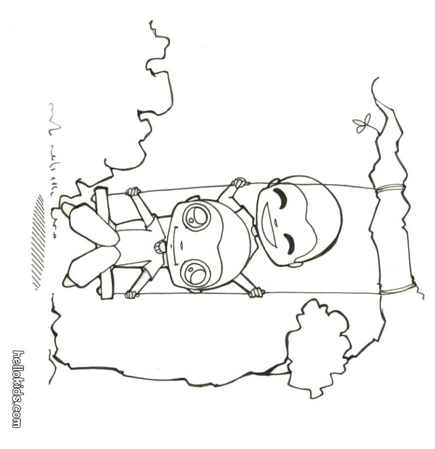 coloring pages for girls and boys. oys-on-the-swing-coloring-