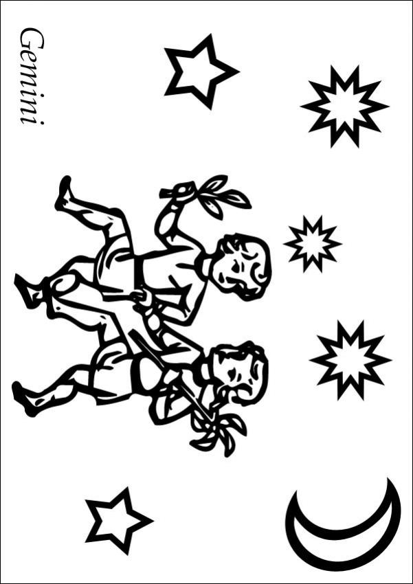 zodiac signs printable coloring pages - photo #34