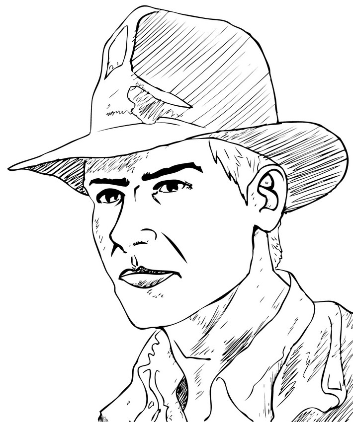 indiana jones printable coloring pages
