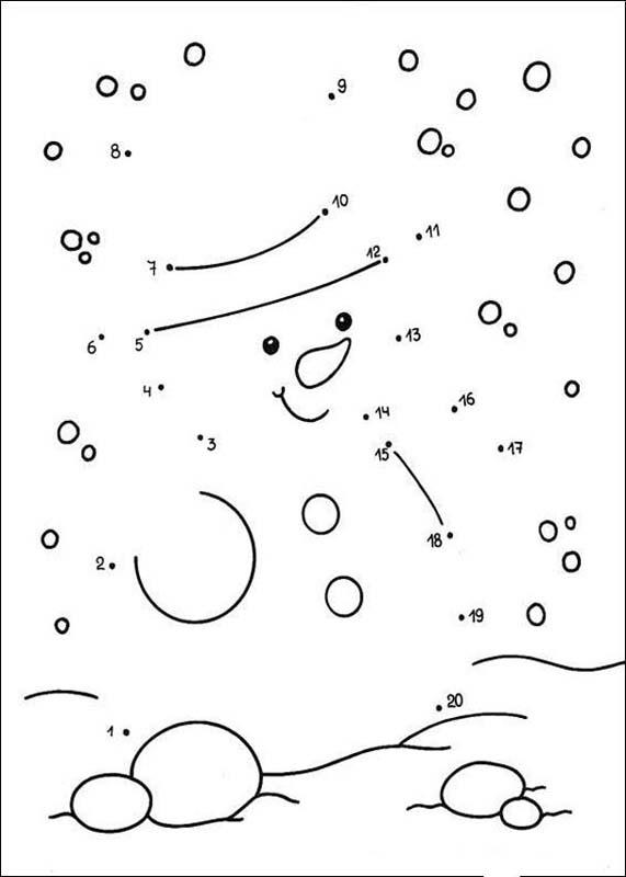  Coloring PAGE (click here) December-Christmas-Snowman- Free Printable title=
