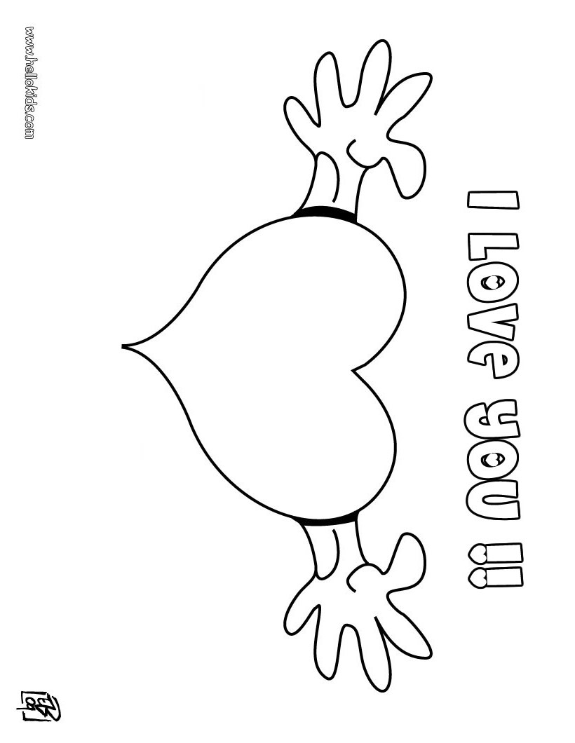 i miss you coloring pages - photo #31