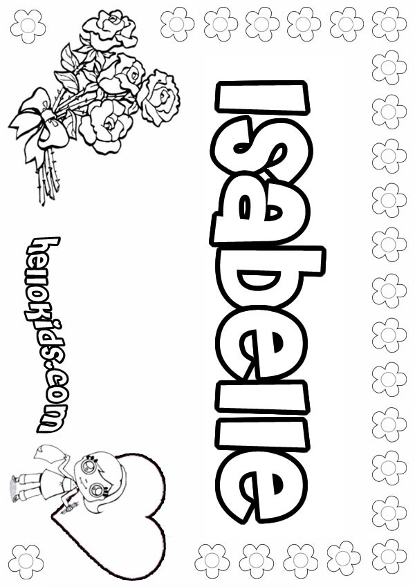 name coloring pages for girls - photo #41