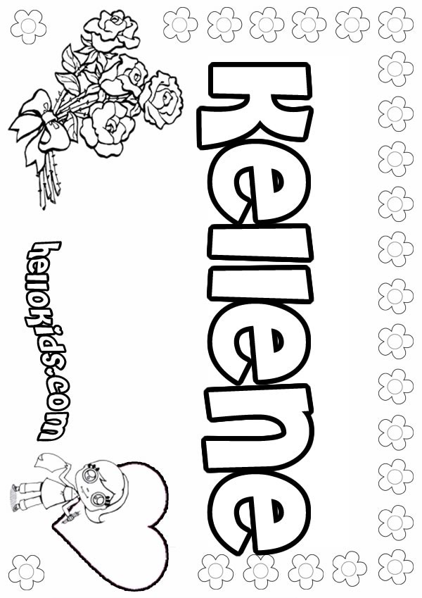 name coloring pages for kids - photo #35