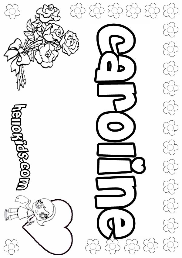 name coloring pages for girls - photo #16