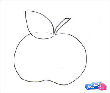 Aplle on How To Draw Misses Apple   How To Draw Fruits