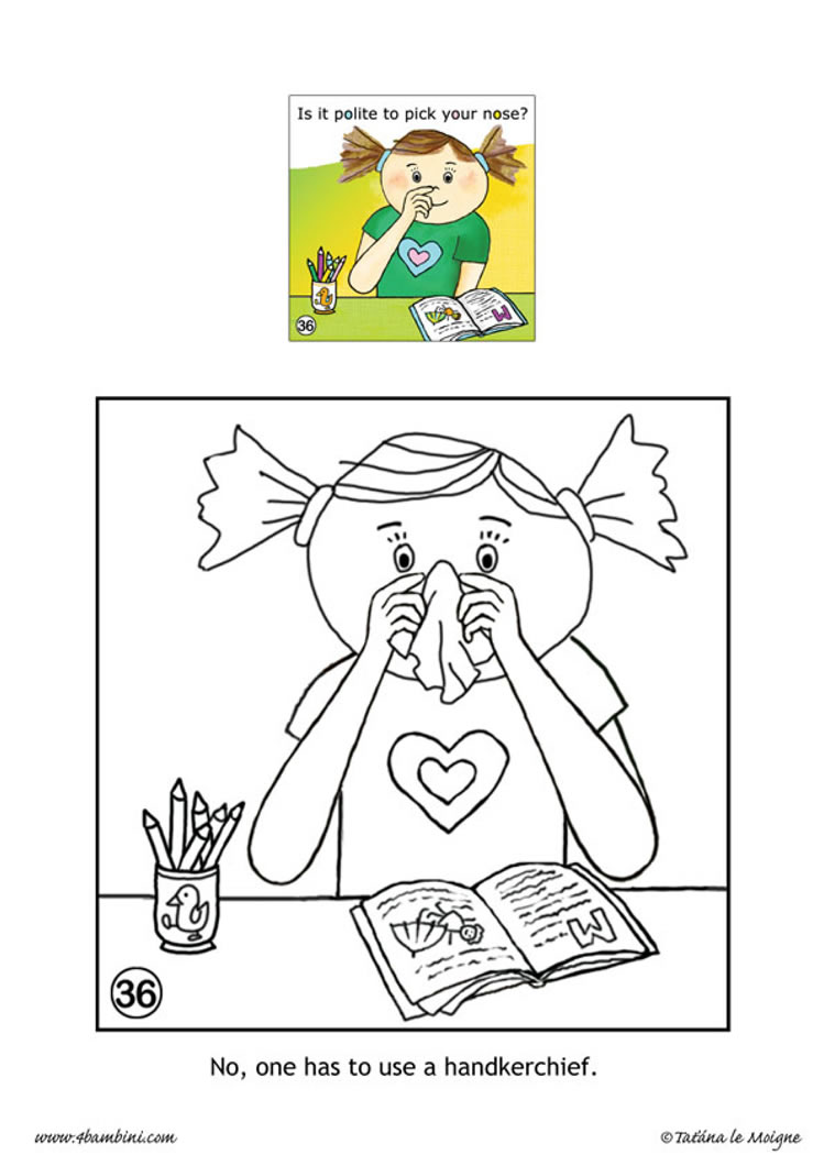 manners coloring pages for kids - photo #8