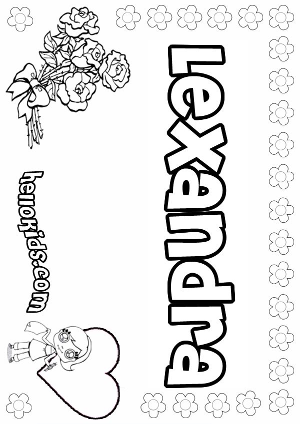 cute coloring pages for girls to print. lexandra-girl-coloring-page