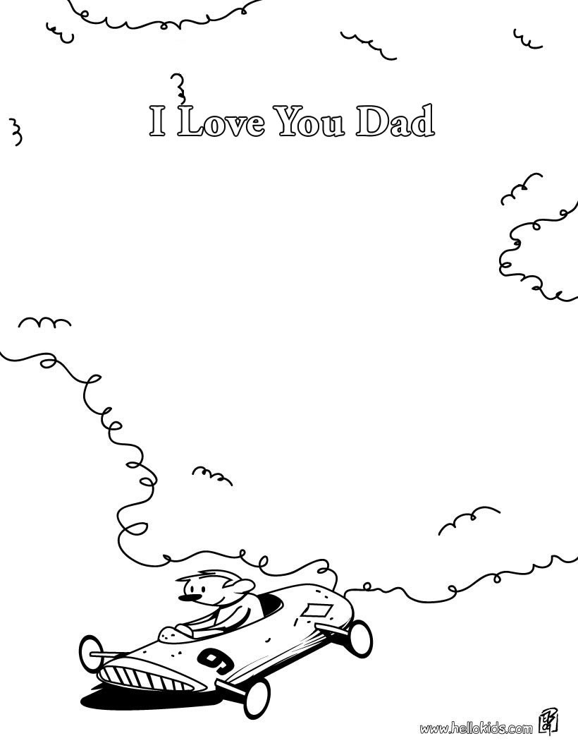 i love my daddy because coloring pages - photo #39